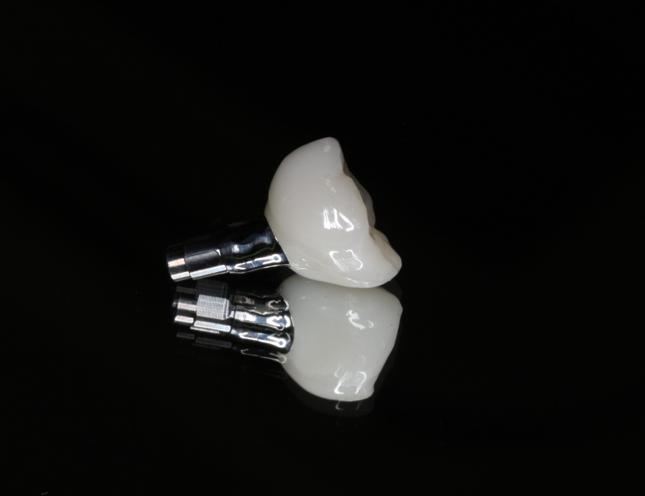 インプラント　フルジルコニア　ブリーチ色